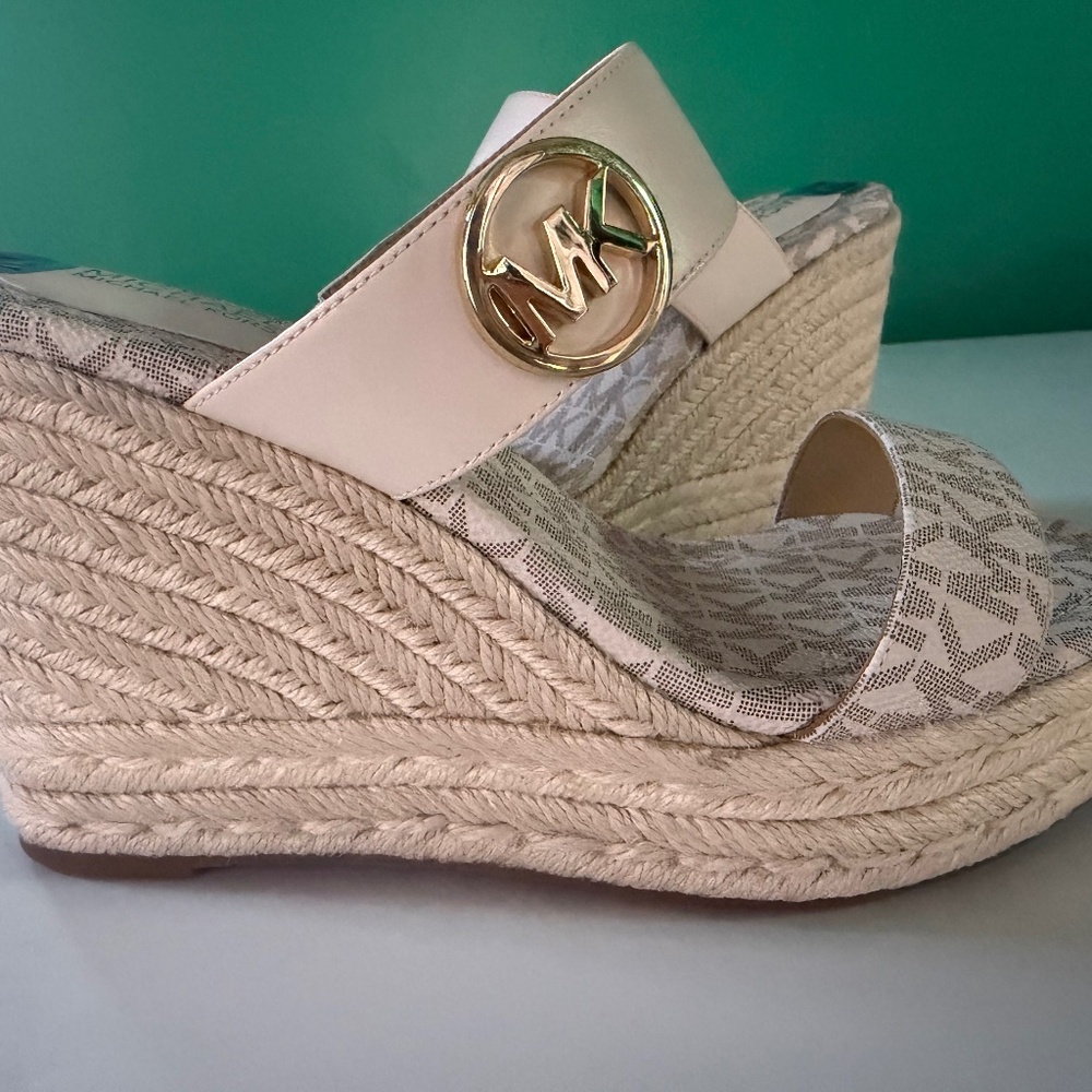 MK platform heels